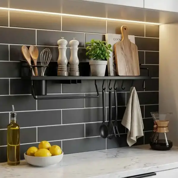 Sese Set Üstü Siyah Kaşıklık Bıçaklık 800mm (240-02-26-02) - 1