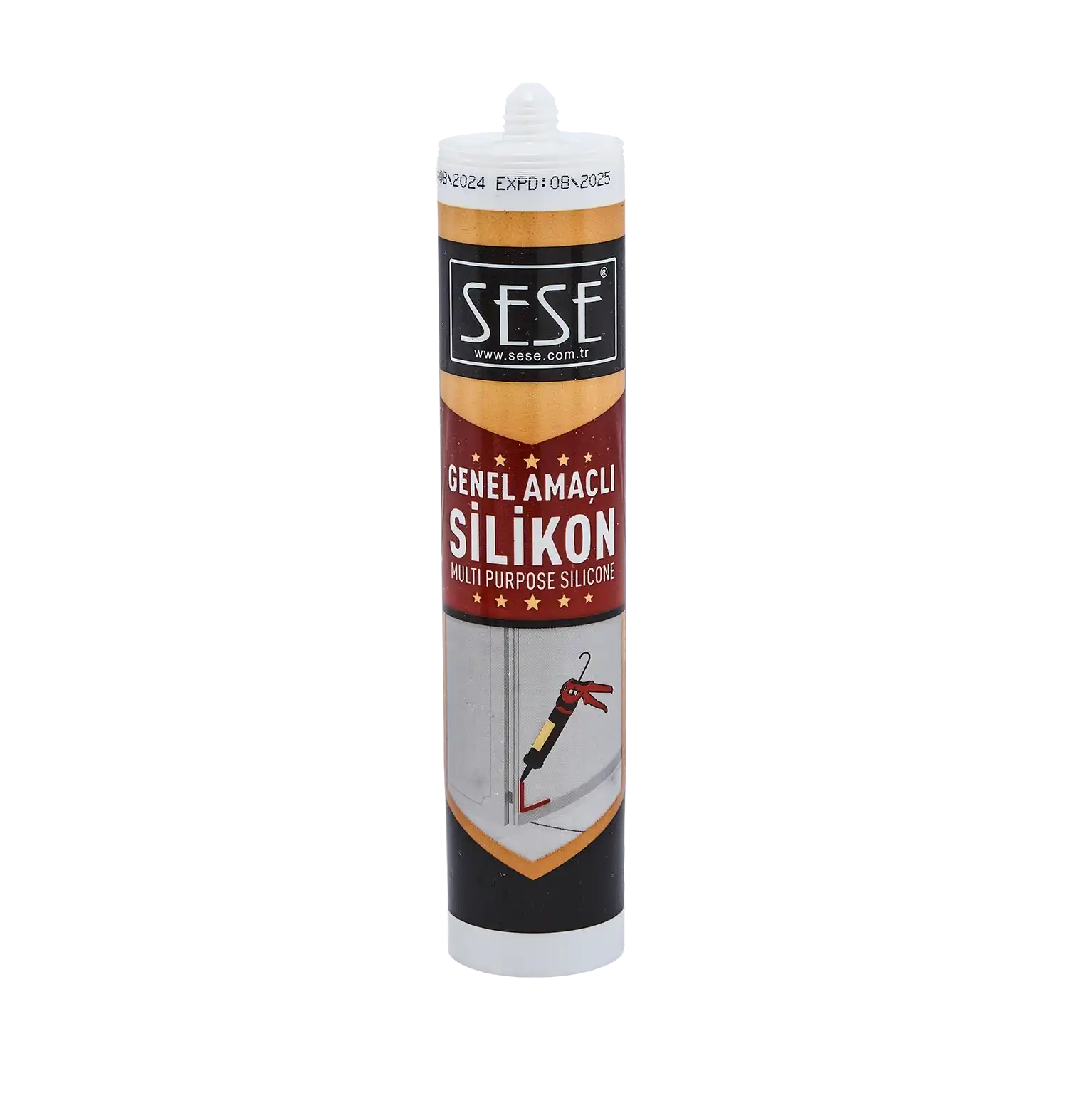 Sese Universal Silikon Şeffaf Antibakteriyel 280gr (SS800-02) - 1