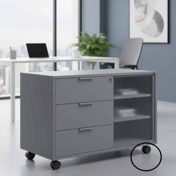 HTS 50x50mm Frensiz Büro Tipi Döner Tekerlek (SS400-16) - 1