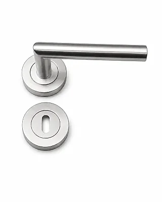 Sese Venedik Modeli Rozetli Kapı Kolu Saten Renk (200-90R-53) - 1