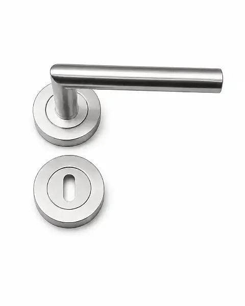 Sese Venedik Modeli Rozetli Kapı Kolu Saten Renk (200-90R-53) - 1
