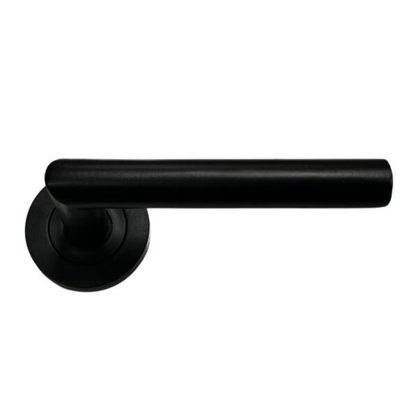 Sese Venedik Modeli Rozetli Kapı Kolu Siyah Renk (200-90R-02) - 2