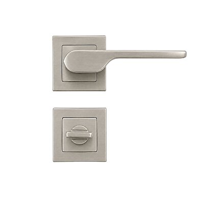 Sese Veroni Modeli Kare Rozetli Wc Kapı Kolu Nikel Saten (200-94R-02-53) - Sese (1)