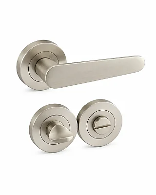 Sese Wc Rozetli Kapı Kolu Evin Model Saten Renk Alüminyum (200-243R-02-53) - 4