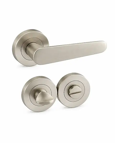 Sese Wc Rozetli Kapı Kolu Evin Model Saten Renk Alüminyum (200-243R-02-53) - 4
