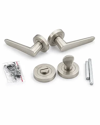 Sese Wc Rozetli Kapı Kolu Evin Model Saten Renk Alüminyum (200-243R-02-53) - Sese (1)