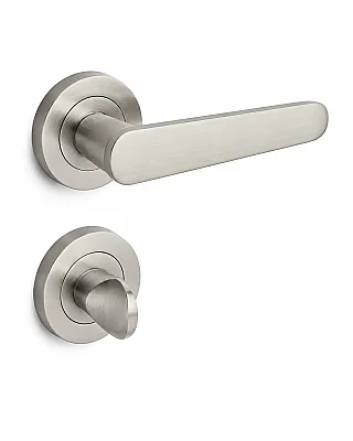 Sese Wc Rozetli Kapı Kolu Evin Model Saten Renk Alüminyum (200-243R-02-53) - 3