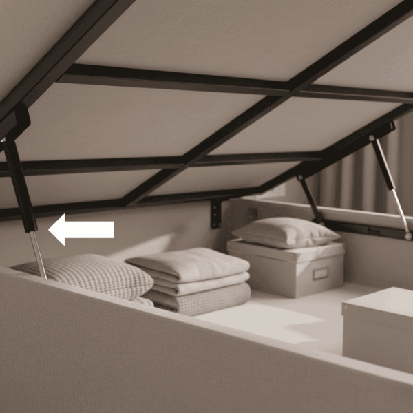 Sese Yatak Baza Pistonu 750 Newton Amortisör (92-04-002) - 1