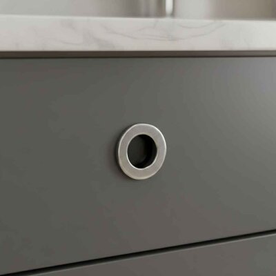 Sese Yuvarlak Gömme Kulp Krom Renk (DOG275) - Sese