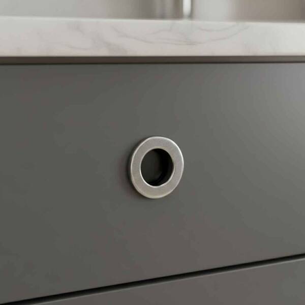 Sese Yuvarlak Gömme Kulp Krom Renk (DOG275) - 1