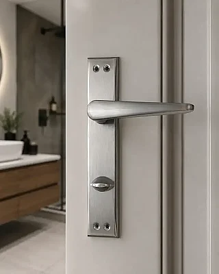 Sese Zara Modeli Aynalı Wc Kapı Kolu Nikel Saten (200-223-02-53) - 1