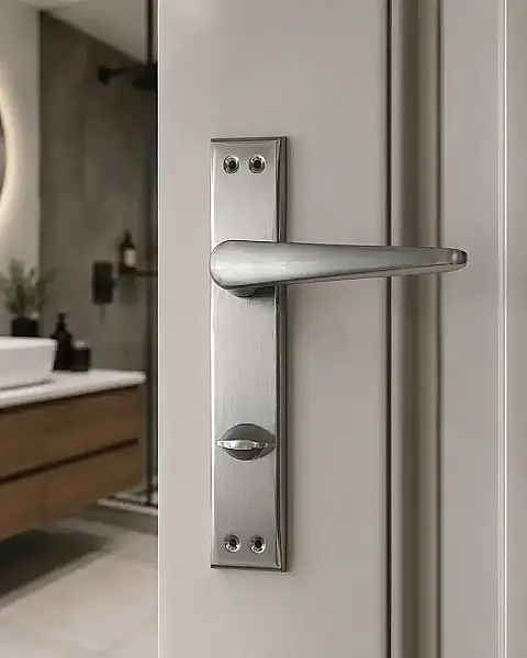 Sese Zara Modeli Aynalı Wc Kapı Kolu Nikel Saten (200-223-02-53) - 1