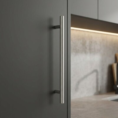 Sese 02 Modeli Çubuk Kulp Mat Krom 416mm (02-416-24) - Sese