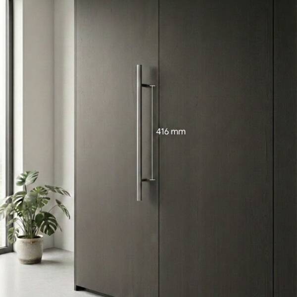 Sese 02 Modeli Çubuk Kulp Mat Krom 416mm (02-416-24) - 3