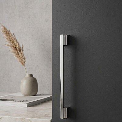 Sese 132 Modeli Mobilya Kulbu Krom/Inox 416mm Kulp (132-416-18/53) - Sese