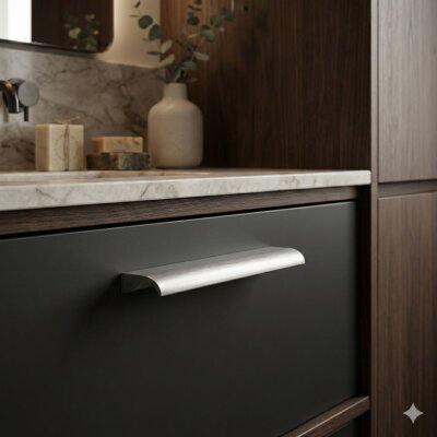 Sese 135 Modeli 160mm Mat Krom Kulp Seri Sonu (135-160-24) - Sese (1)