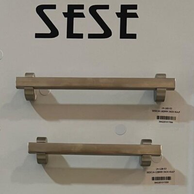 Sese 14 Modeli Mobilya Kulbu Nikel Saten 128mm Kulp (14-128-53) - 3