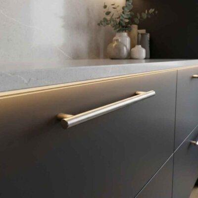 Sese 25 Modeli Çubuk Kulp Mat Krom 288mm Seri Sonu (25-288-24) - Sese