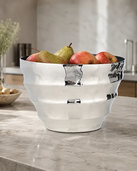 Silver Dalgalı Meyvelik 24*16 cm (AK.JA0138) - 1