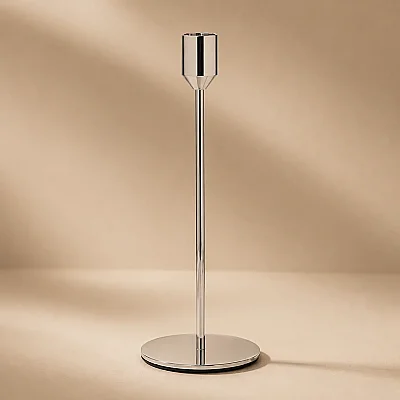 Silver İnce Mumluk 8*8*21 cm (AK.JE0140) - 4