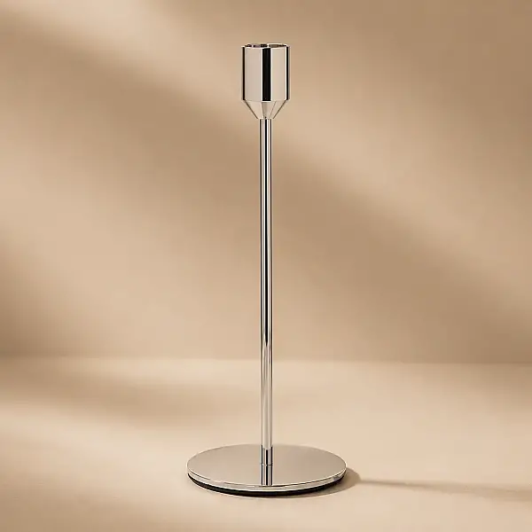 Silver İnce Mumluk 8*8*21 cm (AK.JE0140) - 4