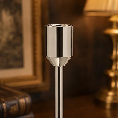 Silver İnce Mumluk 8*8*32 cm (AK.JE0138) - 4