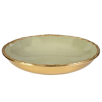 Gold Yuvarlak Tabak 35*35*8 cm (AK.IV0216) - 2