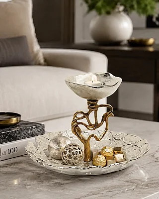 Silver/Gold Dekoratif Kase 29*13*21 cm (AK.IV0120) - 1