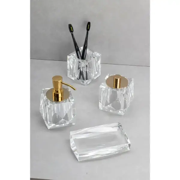 System Kristal Sıvı Sabunluk Krom Renk (BA2038 006 C1-CR) - 3
