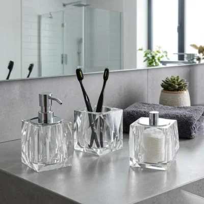 System Kristal Sıvı Sabunluk Krom Renk (BA2038 006 C1-CR) - 1