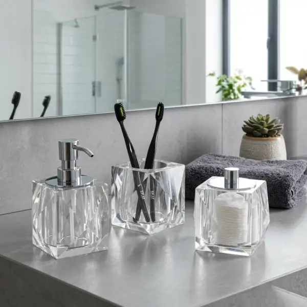 System Kristal Sıvı Sabunluk Krom Renk (BA2038 006 C1-CR) - 1