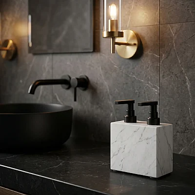 System Banyo Sıvı Sabunluk R3/Siyah (BA2027 026 R3-AL6) - 1