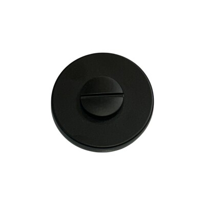 System Yuvarlak Wc Banyo Kapı Rozeti Siyah Renk (RO22W AL6) - 2