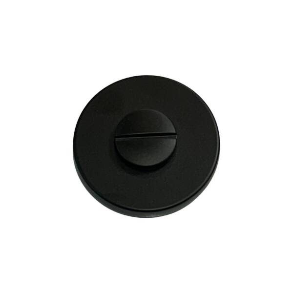System Yuvarlak Wc Banyo Kapı Rozeti Siyah Renk (RO22W AL6) - 2
