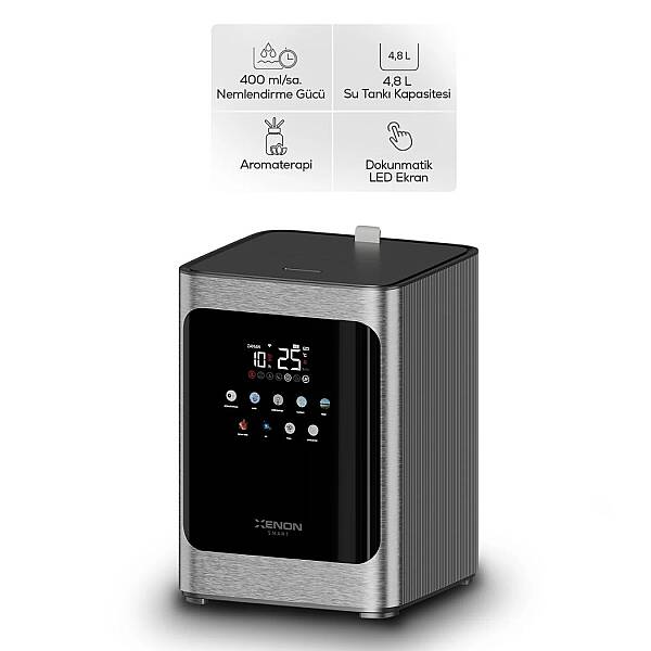 Akıllı Hava Nemlendirici Pure | Sıcak & Soğuk Buhar, 4.8L, UV + Plazma, Wi-Fi, 38dB Sessiz (X7452) - 2