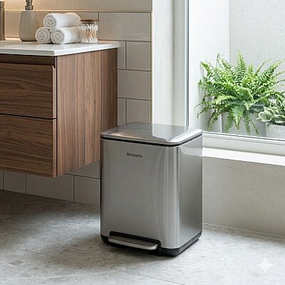 Smart Slim Inox Pedallı Çöp Kovası 6 Lt (1003 06ST) - 3