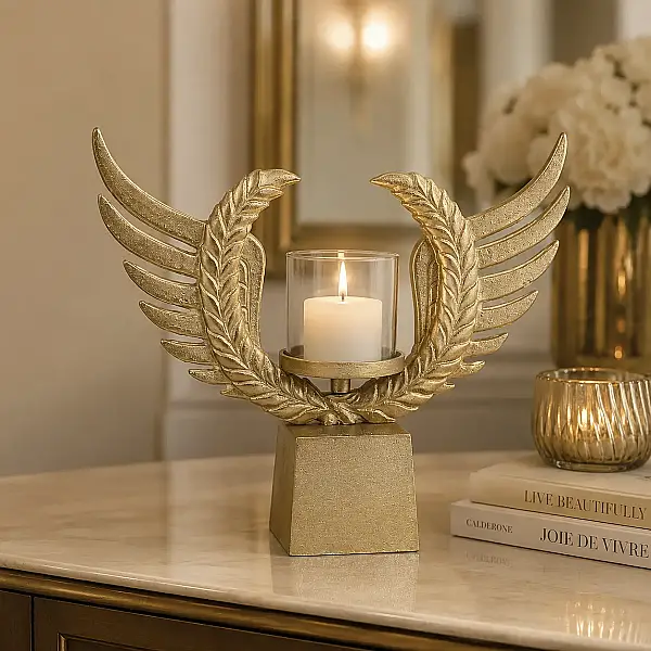 Soft Kanatlı Mumluk 37*12*37 cm (AK.IU0150) - 1
