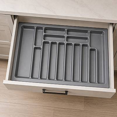 Starax 110 Cm Gri Plastik Kaşıklık 15 Gözlü 104x49 Cm (S-2292-GP) - Starax (1)