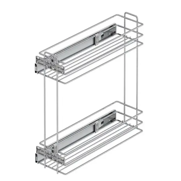Starax 2214 Yandan Teleskopik Raylı Şişelik Krom Modül 25cm (S-2214-C) - 2