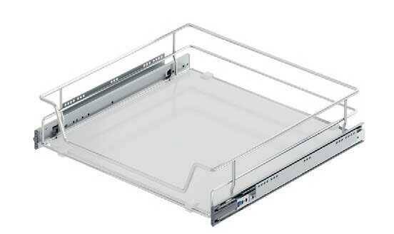 Starax Ahşap Tablalı Bağımsız Teleskopik Raylı Çekmece Frenli Krom 40cm (S-2308-C) - 2