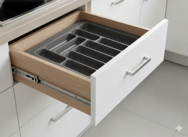 Starax 64x49 Cm Antrasit Plastik Kaşıklık 10 Gözlü Modül 70cm(S-2288-AP) - 2