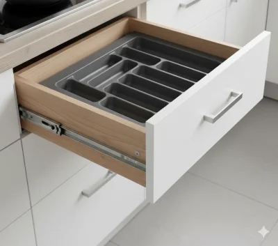 Starax 64x49 Cm Gri Plastik Kaşıklık 10 Gözlü Modül 70cm (S-2288-GP) - 2