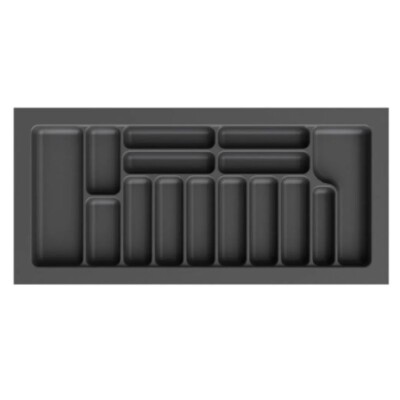 Starax 94x49 Cm Gri Plastik Kaşıklık 14 Gözlü 100cm (S-2293-GP) - 1
