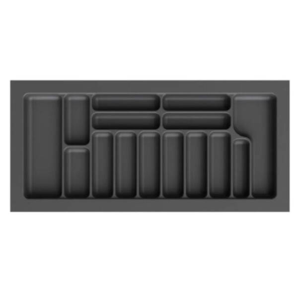 Starax 94x49 Cm Gri Plastik Kaşıklık 14 Gözlü 100cm (S-2293-GP) - 1