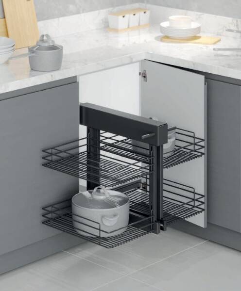 Starax 45cm Tel Hasır Sepetli Bağımsız Körköşe Mekanizması Sol (S-3007-A) - 1