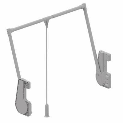 Starax Gardırop Asansörü (15 Kg) Gri W: 850-1150mm (S-6014-G) - 4