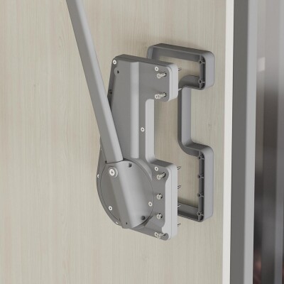 Starax Gardırop Asansörü Destek Parçası (15 Kg) Gri (S-6019-G) - 1