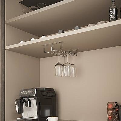 Starax Kadeh Askısı 2 Bölmeli Krom (S-4045-C) - 1