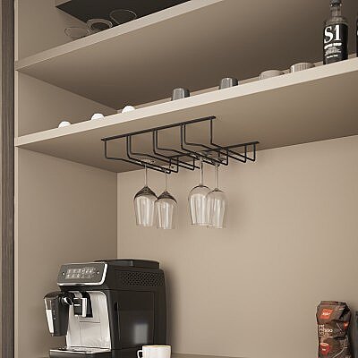 Starax Kadeh Askısı 4 Bölmeli Antrasit (S-4043-A) - Starax