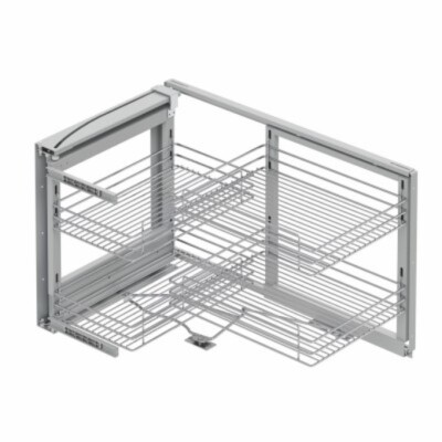 Starax 50cm Sağ Açılım Tel Sepetli Kapağa Monte Kör köşe Mekanizması (S-3072-C) - 2